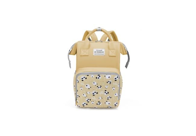 JZ-9006 Yellow Fashion Lightweight Mommy Bag