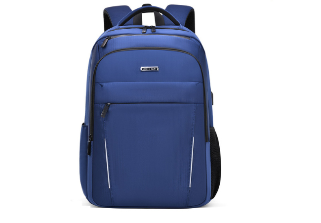 B Blue Business Casual Multi-layer Large Capacity Backpack