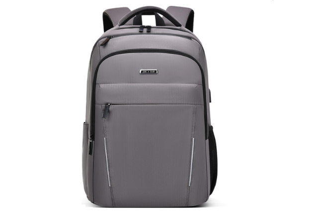 B Grey Business Casual Multi-layer Large Capacity Backpack