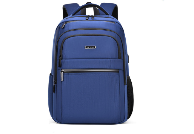 C Blue Business Casual Multi-layer Large Capacity Backpack