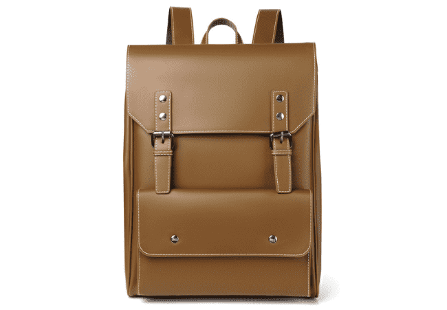 HTDS-S71778 Khaki Men's Leather Business Backpack