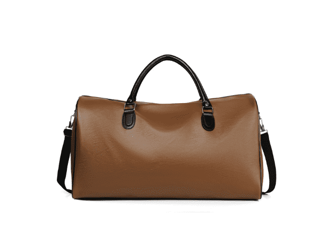 ZMN-1997 Brown Mens Leather Duffle Bag