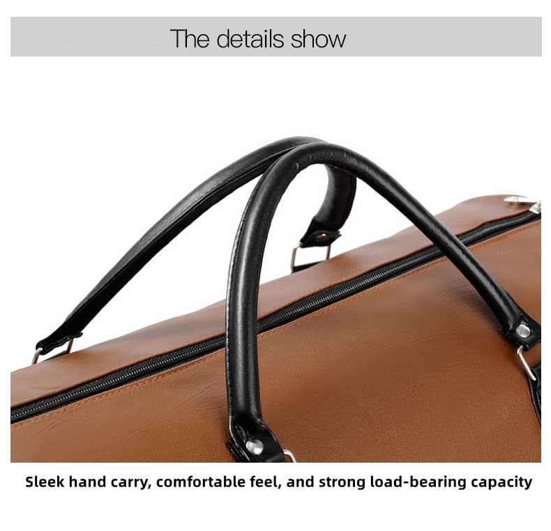 ZMN-1997 Mens Leather Duffle Bag Portable