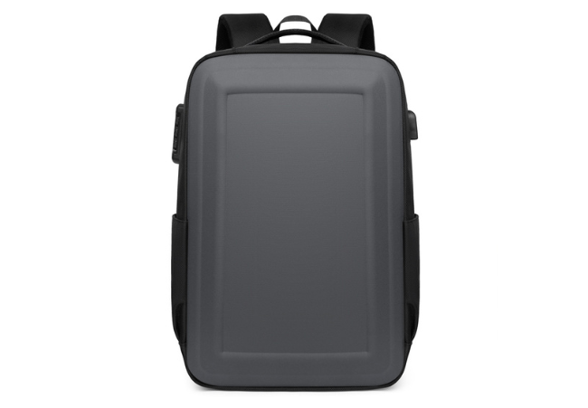 Remoid Grey Hard Shell Laptop Backpack