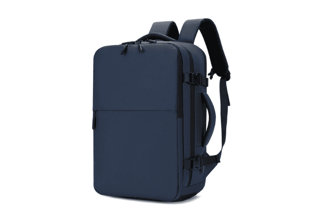 Blue Laptop Backpack With Shoe Compartment