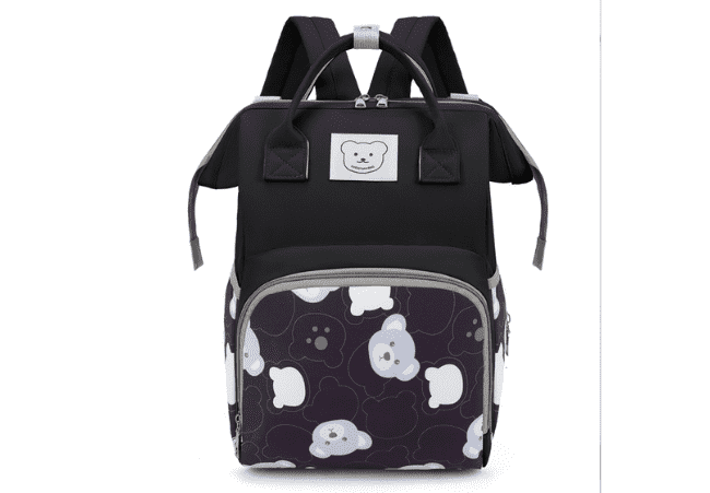 Wholesale Black Waterproof Diaper Backpack