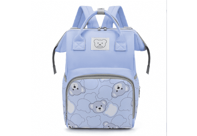 Wholesale Blue Waterproof Diaper Backpack