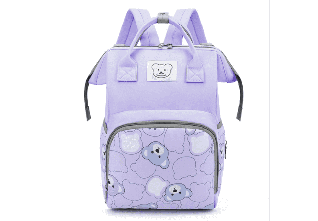 Wholesale Purple Waterproof Diaper Backpack