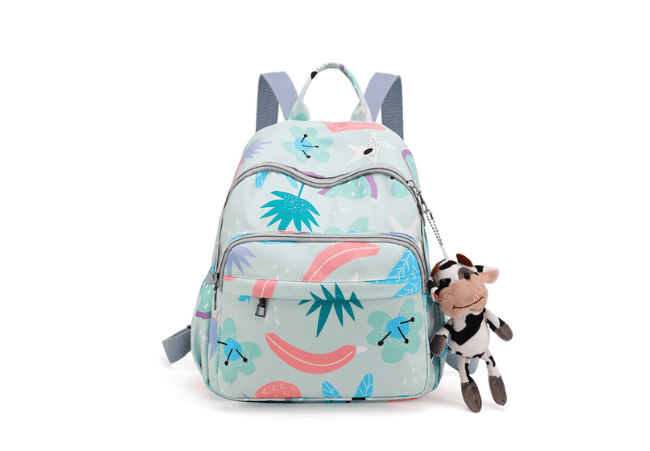 Green Multifunctional Cartoon Diaper Bag