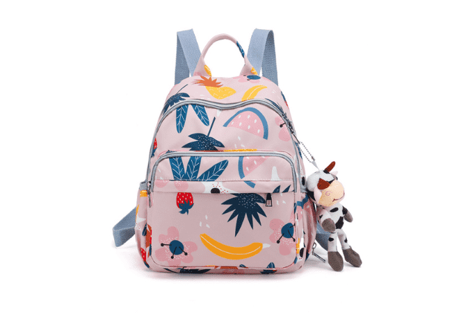 Pink Multifunctional Cartoon Diaper Bag